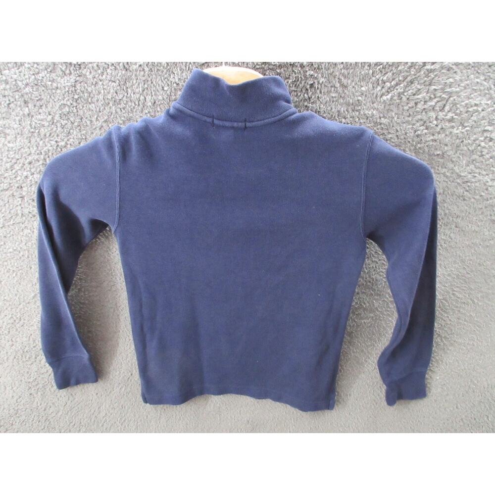 Polo Ralph Lauren Boy's Medium 1/4 Zip Sweatshirt Navy Blue - Picture 11 of 13